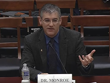 Christopher Monroe at U.S. House hearing
