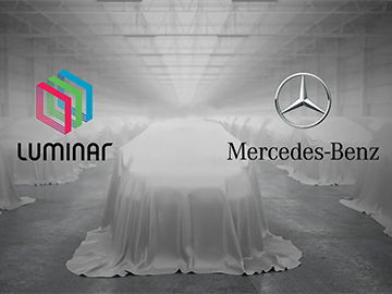 Luminar and Mercedes brand shot