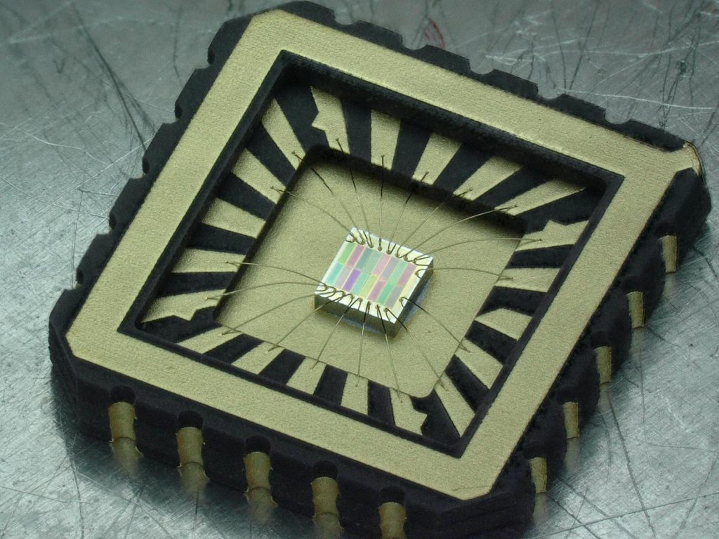 Photo of MantiSpectra chip