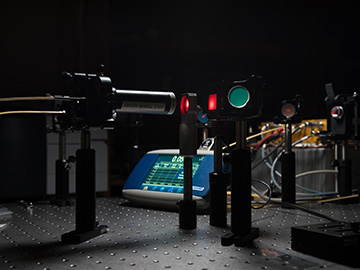 benchtop laser weld test setup