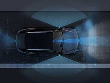 artist rendering of autonomous car