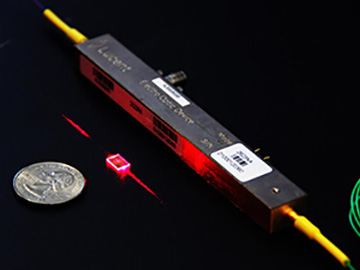 Chip-scale modulator, with quarter and conventional modulator for scale