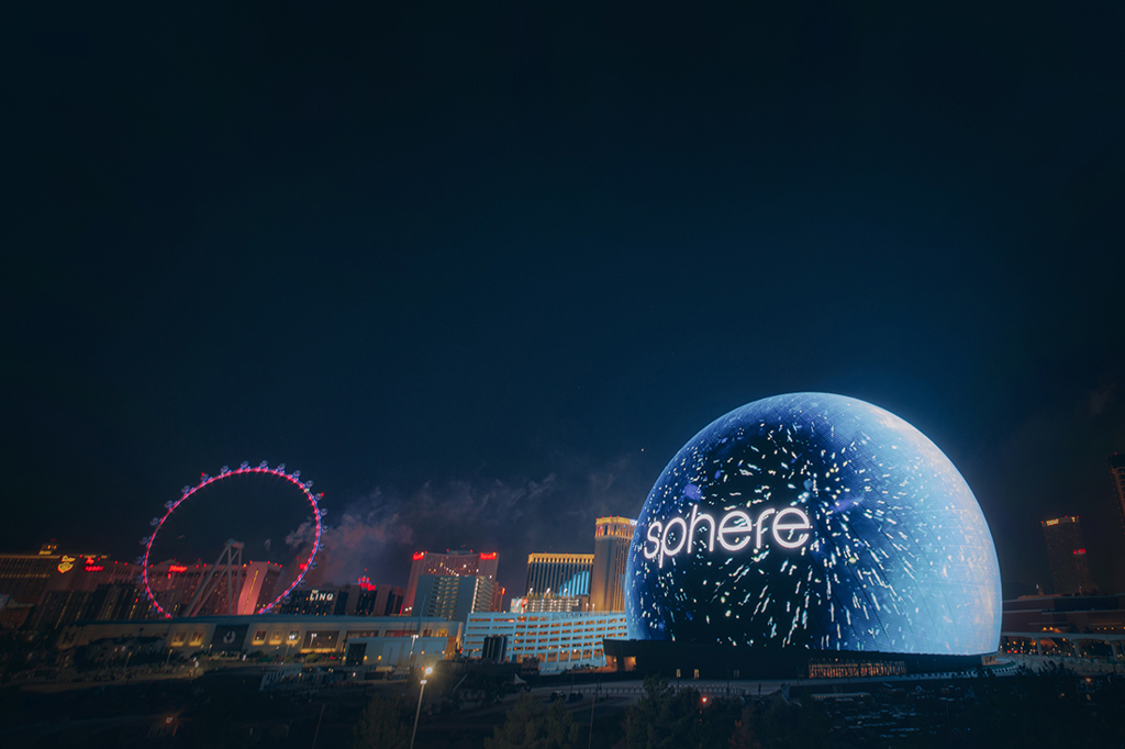 Dolan's Sphere the Latest to Light Up the Vegas Strip –