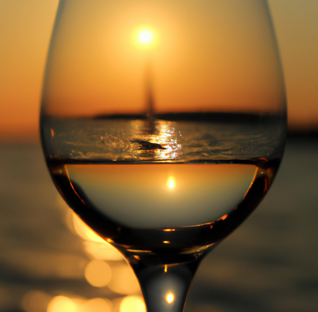 Sunset in a glass